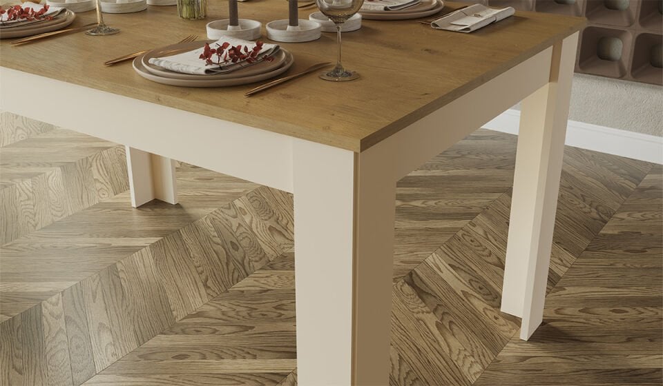 Eco Bohem Masa + 6 Adet Sandalye Takımı - Aytaşı