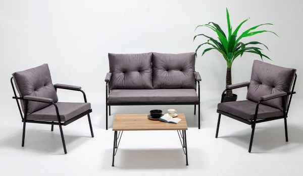 Riva Sehpalı Bahçe Balkon Oturma Grubu