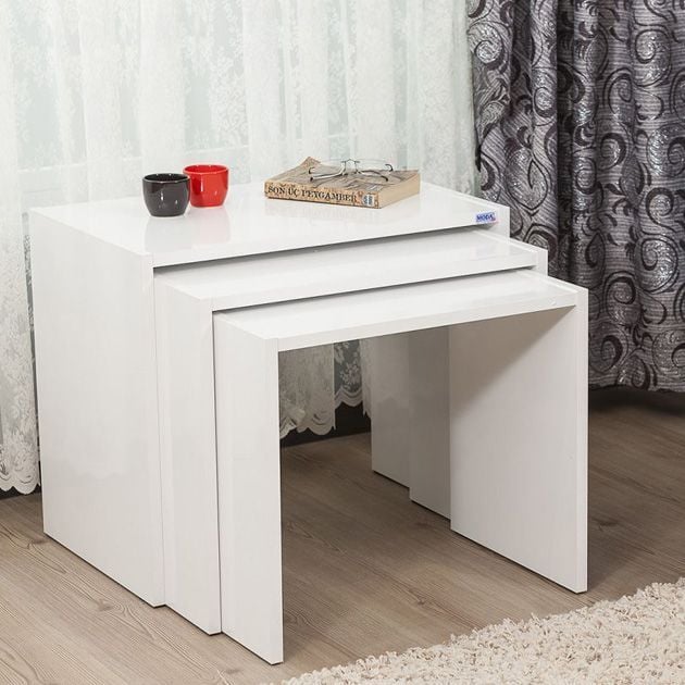 Promo Zigon Sehpa - Beyaz