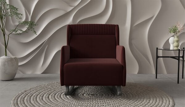 Nepal Sallanır Berjer Bordo