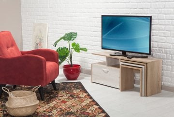 Fargo Zigon Sehpalı Tv Sehpası - Palmira Capri