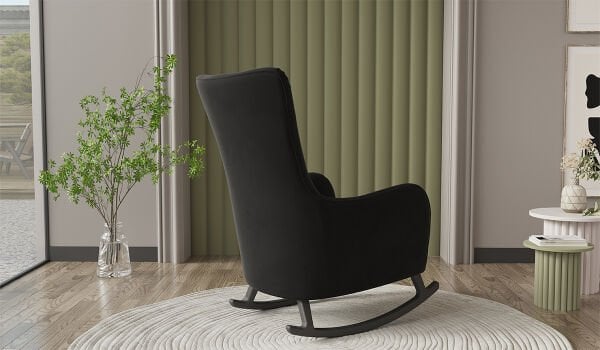 Roma Sallanır Berjer - Siyah (Online'a Özel)