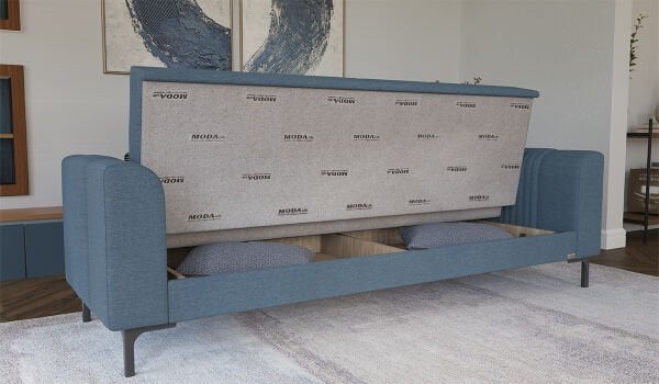 Rio Üçlü Koltuk - Mavi