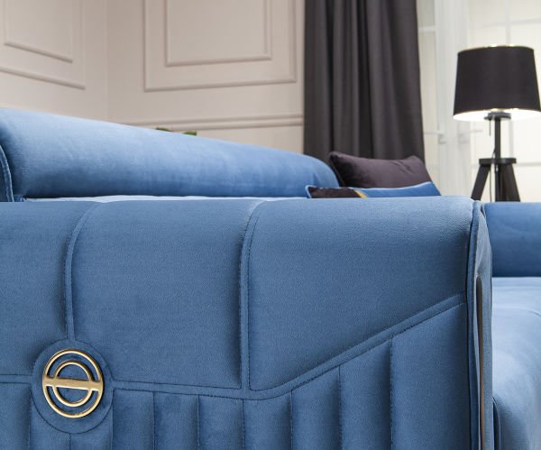 Bella Üçlü Koltuk Mavi