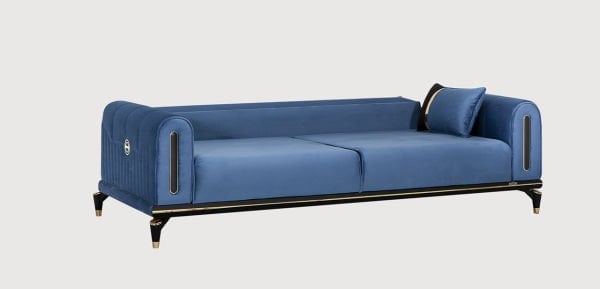 Bella Üçlü Koltuk Mavi