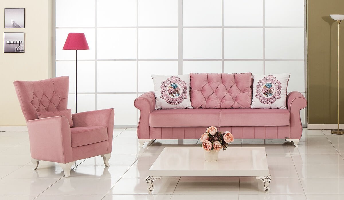 Bianco Koltuk Takımı - Pembe