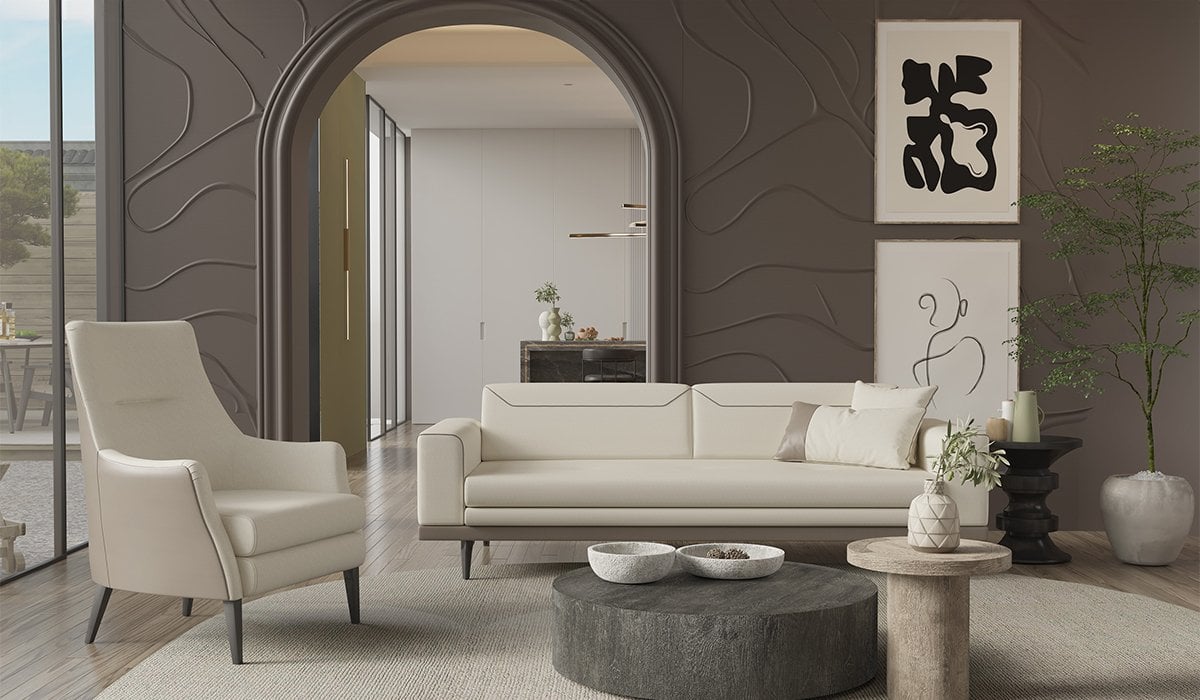 Arya Koltuk Takımı - Krem