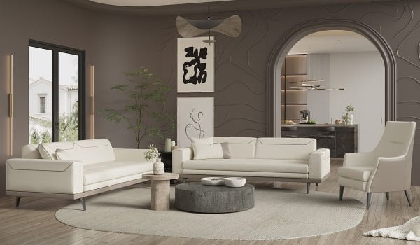 Arya Koltuk Takımı - Krem