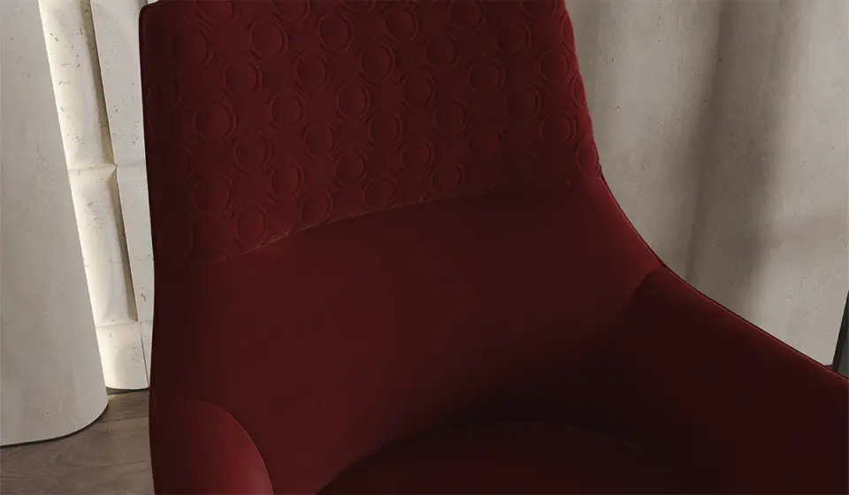 Bendis Koltuk Takımı - Antrasit - Bordo Sabit Berjer