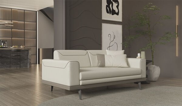 Arya İkili Koltuk - Krem