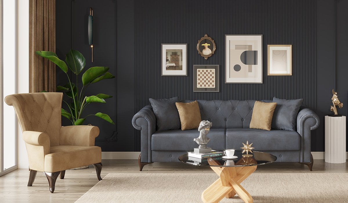 Valentino Koltuk Takımı - Lacivert