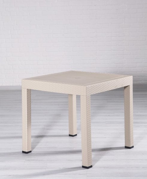 Rattan 4 Kişilik Masa Takımı Cappucino