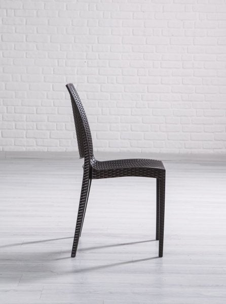 Rattan 4 Kişilik Masa Takımı Kahve