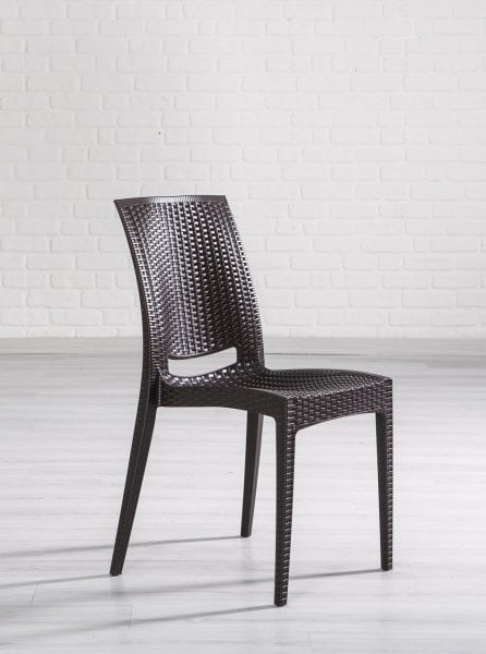 Rattan 4 Kişilik Masa Takımı Kahve