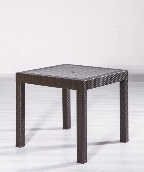 Rattan 4 Kişilik Masa Takımı Kahve