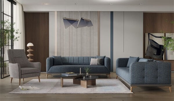 Bohem Koltuk Takımı -  Mavi