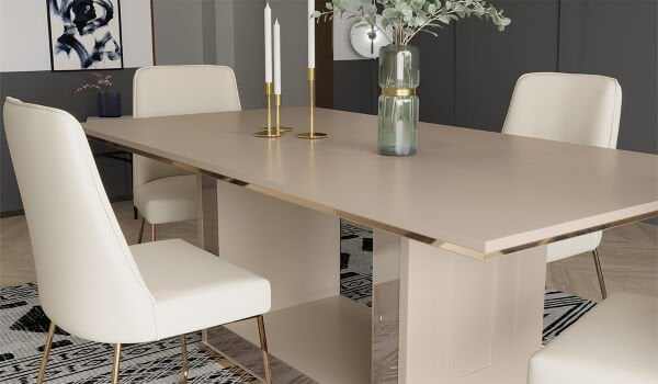 Bendis Masa + 6 Adet Sandalye Takımı