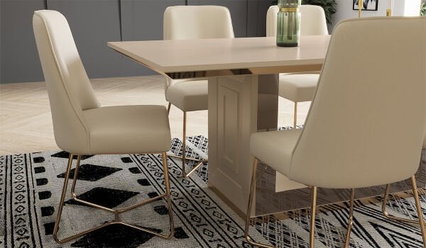 Bendis Masa + 6 Adet Sandalye Takımı