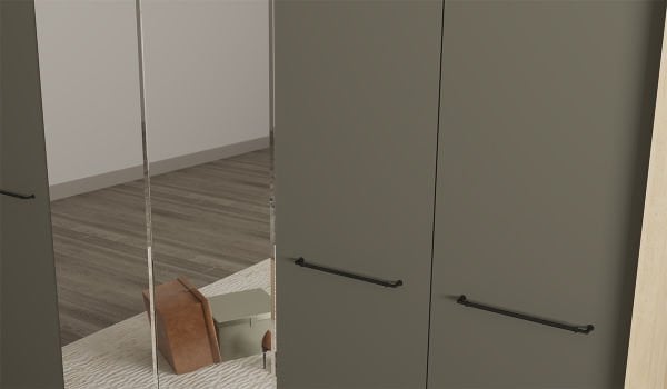 Milano 6 Kapaklı Aynalı Gardırop