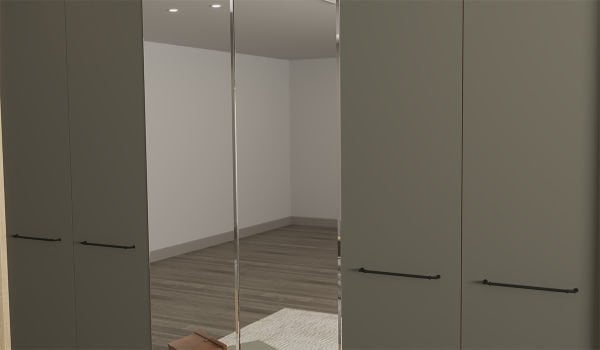 Milano 6 Kapaklı Aynalı Gardırop