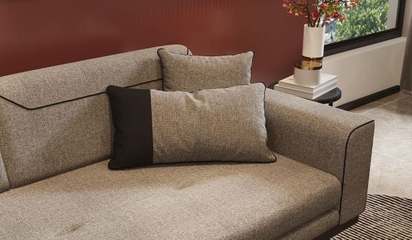 Arya Üçlü Koltuk - Gri