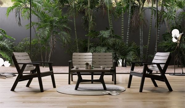 Sera 2+1+1 S Bahçe Balkon Oturma Grubu (Minderli)