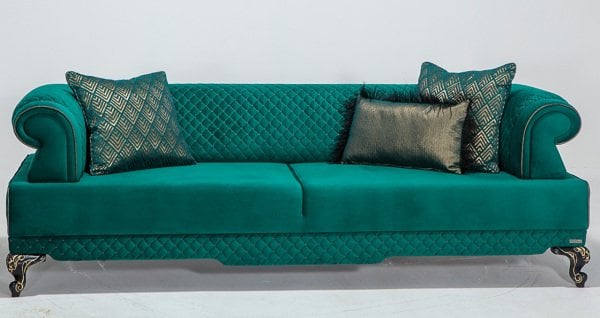 Hürrem Üçlü Koltuk Yeşil