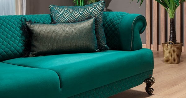 Hürrem Üçlü Koltuk Yeşil