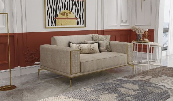 Lexus İkili Koltuk Krem