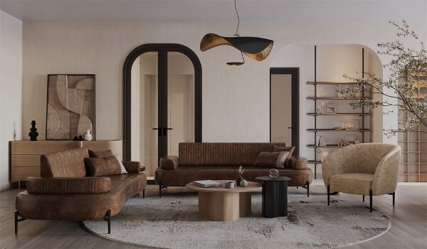 Cross Koltuk Takımı - Kahve