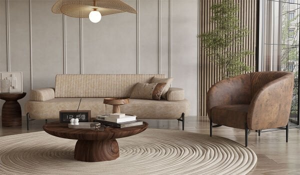 Cross Koltuk Takımı - Sütlü Kahve