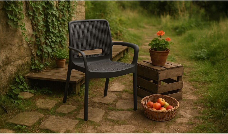 4 Adet Viva Sandalye - Antrasit (Kampanyalı)