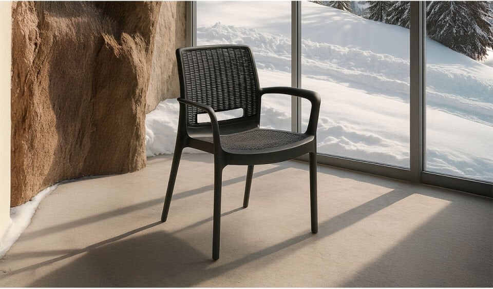 4 Adet Viva Sandalye - Antrasit (Kampanyalı)