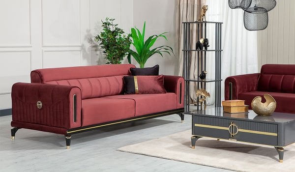 Bella Koltuk Takımı - Bordo