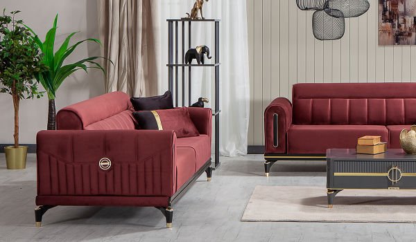 Bella Koltuk Takımı - Bordo