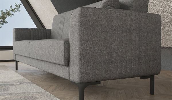 Rio Üçlü Koltuk - Gri (Kampanyalı)