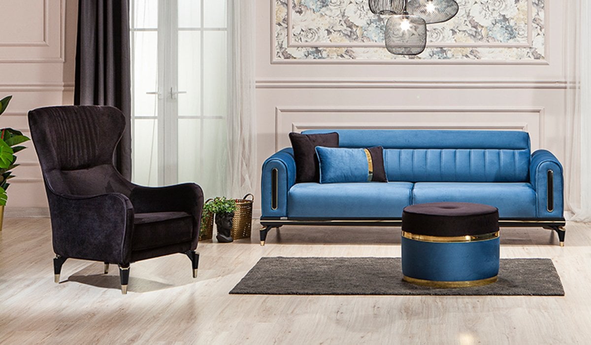 Bella Koltuk Takımı - Mavi