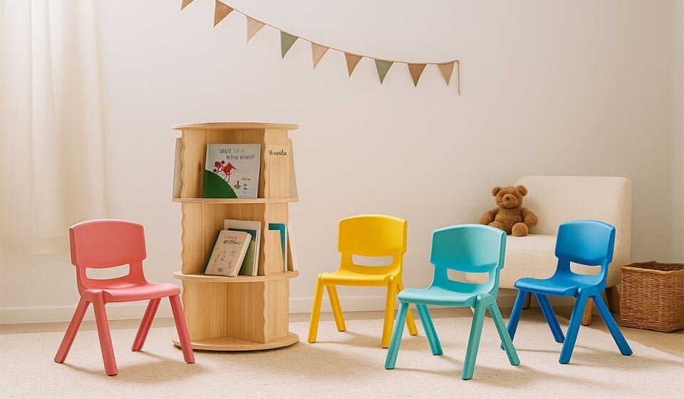 4 Adet Junior Çocuk Sandalye (Kampanyalı)