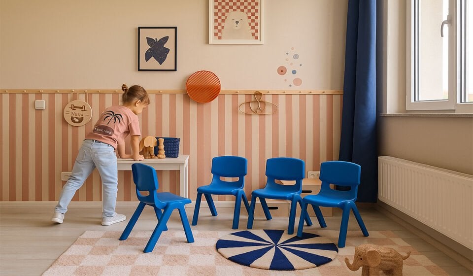 4 Adet Junior Çocuk Sandalye (Online'a Özel)