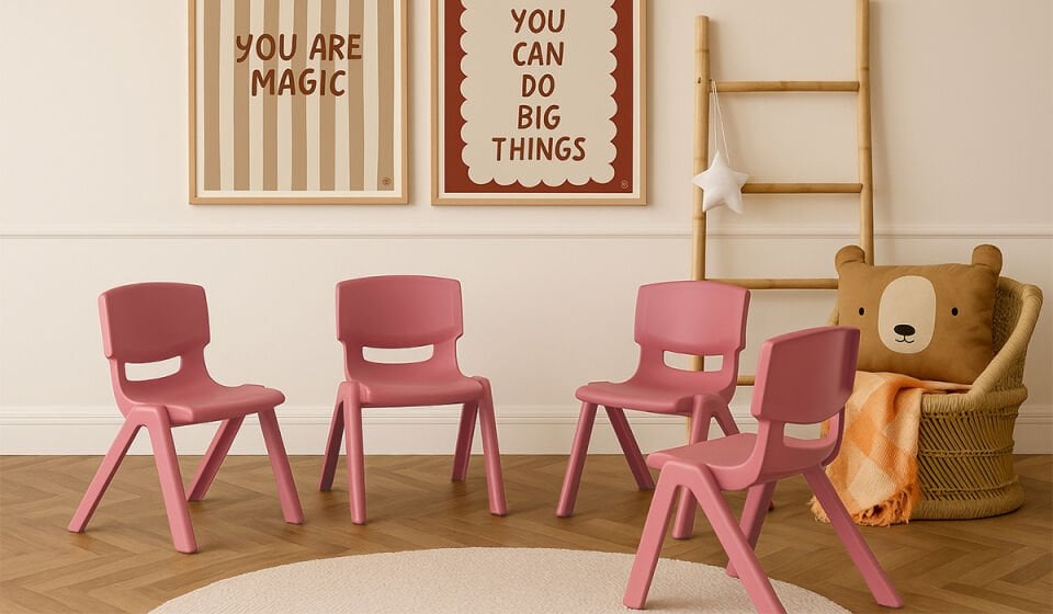 4 Adet Junior Çocuk Sandalye (Kampanyalı) Sarı