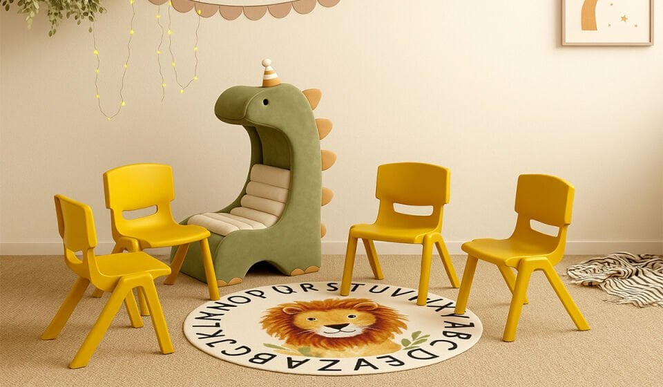 4 Adet Junior Çocuk Sandalye (Kampanyalı)