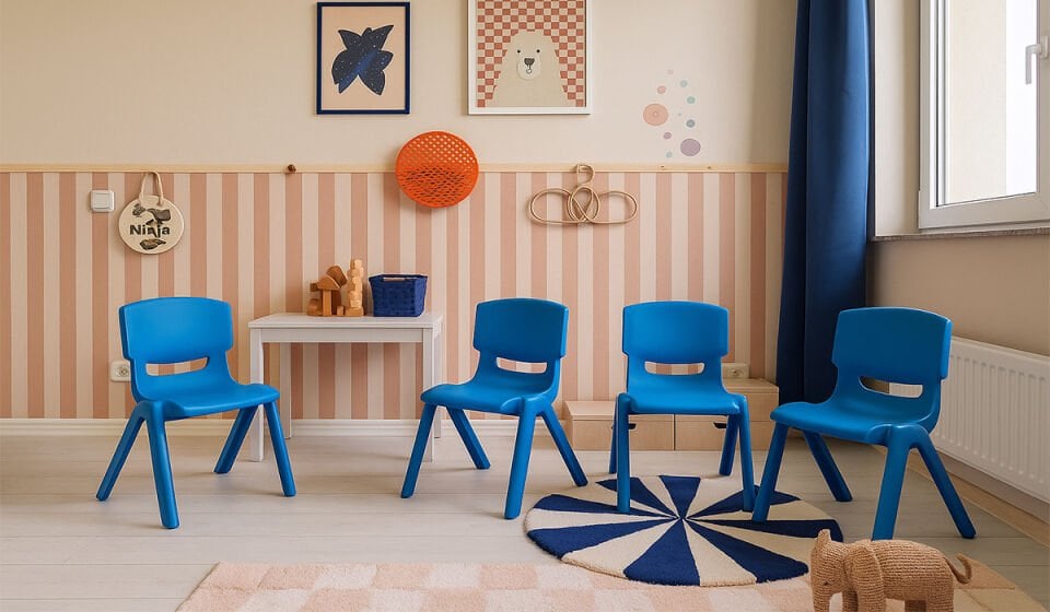 4 Adet Junior Çocuk Sandalye (Kampanyalı) Sarı