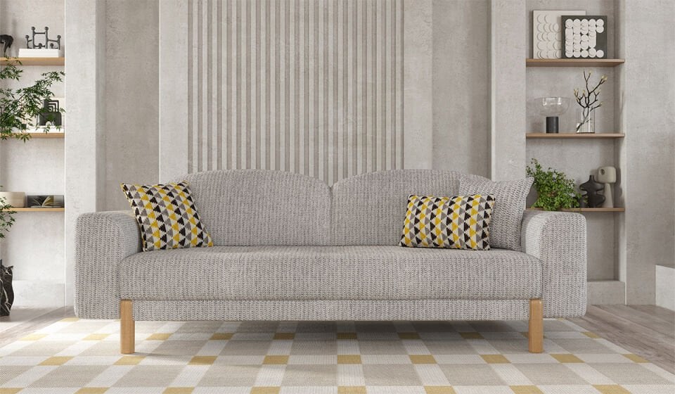 Bohem Plus Üçlü Koltuk Mavi