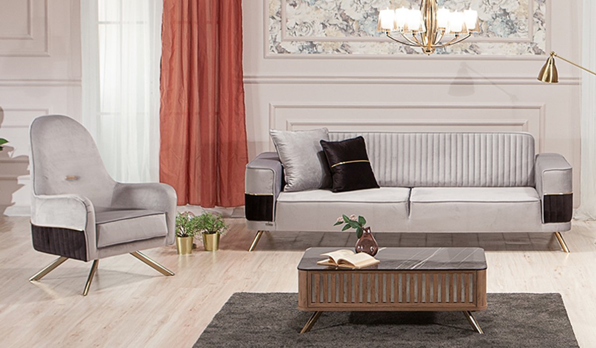 Demre Koltuk Takımı - Gri