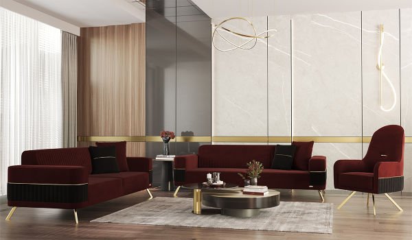 Demre Koltuk Takımı - Gül Kurusu