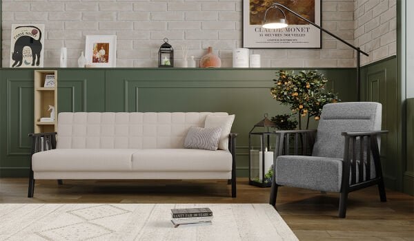 Anka Koltuk Takımı - Antrasit Kol