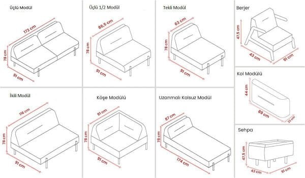 Puffy Köşe Koltuk Takımı
