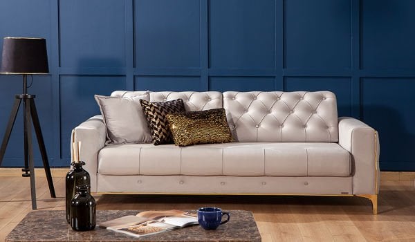 Vivaldi Koltuk Takımı - Gri-Gold Ayak