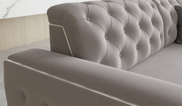 Vivaldi Koltuk Takımı - Gri-Krom Ayak