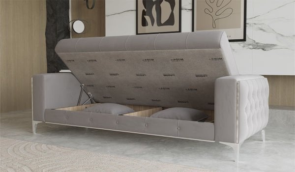 Vivaldi Koltuk Takımı - Gri-Krom Ayak